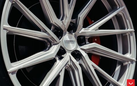 Blue Tesla Model Y - Vossen HF-4T Wheels