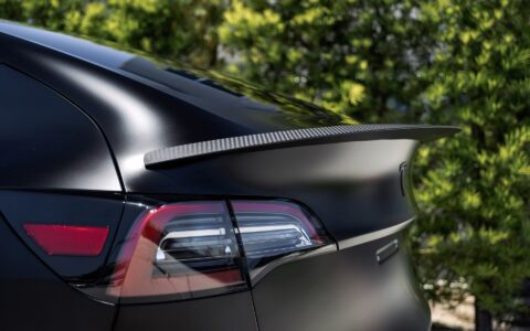 Matte Black Wrapped Tesla Model Y - UP x BBS Flugplatz Wheels