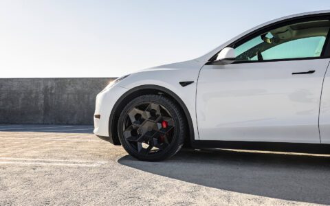 Tesla Model 3 Performance black bronze 20 inch CYBRHEX forged wheels white Model Y Black 21 inch Unplugged Performance Image 16 copy
