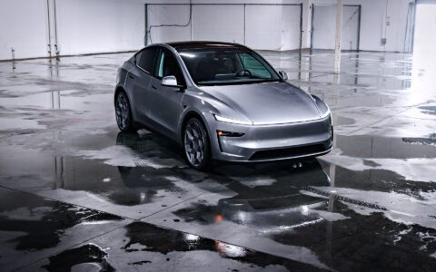 Quicksilver 2026 Tesla Model Y Launch Edition - CYBRHEX Forged Wheels in Satin Titanium