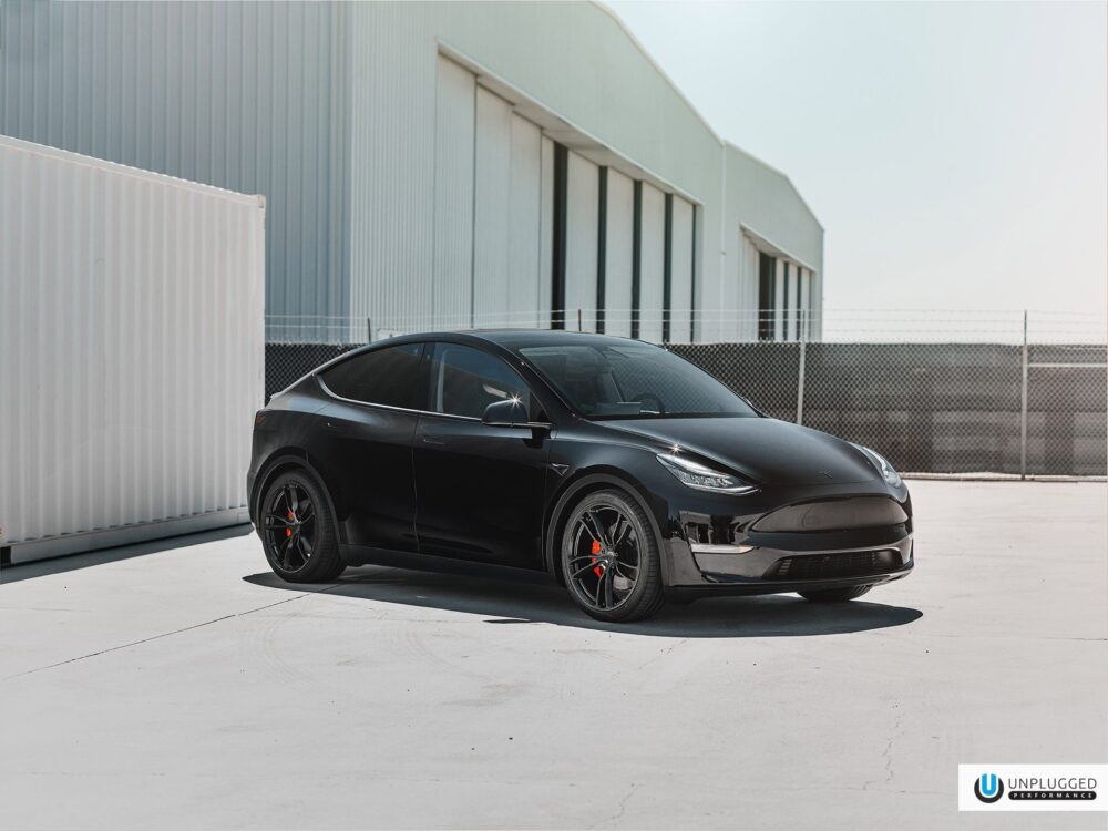 Midnight Black Tesla Model Y – UP-02 Forged Wheels