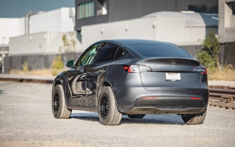 Unplugged Performance Tesla Model Y Satin Black UP-03 Treadlock Wheel Image (9) - Copy