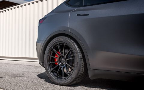 Unplugged Performance Tesla Model Y UP 03 20 inch 10.5 Square Satin Grey Image 6