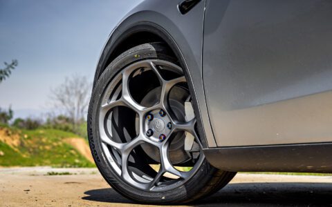 Tesla Model Y Juniper - UP-05 Forged Wheels in Satin Titanium