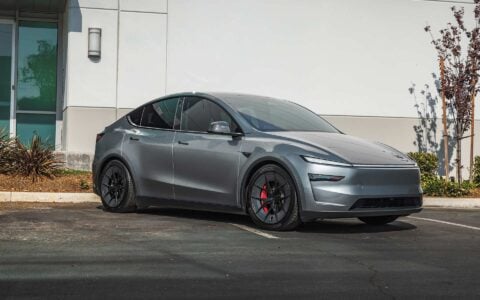 2026 Quicksilver Tesla Model Y Juniper on UP Forged UP-RW aka Road Warrior Wheels