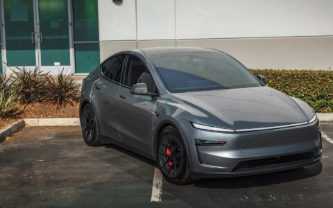 2026 Quicksilver Tesla Model Y Juniper on UP Forged UP-RW aka Road Warrior Wheels