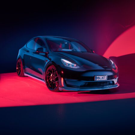 Tesla Model Y –  Novitec x Vossen NV2 Wheels in Gloss Black