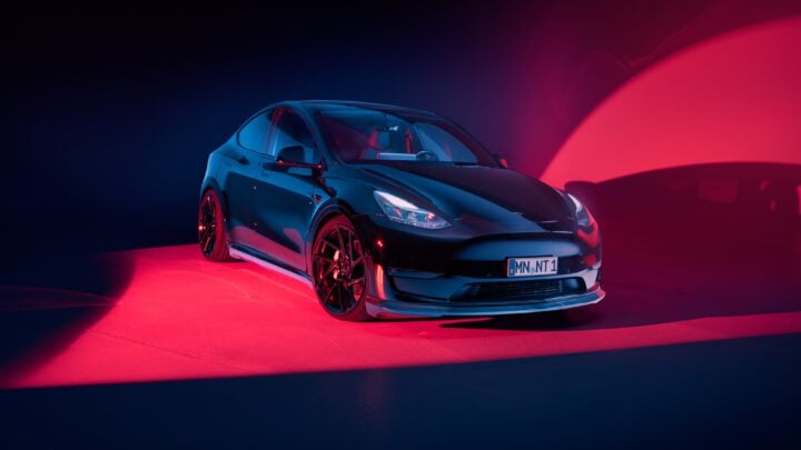 Tesla Model Y –  Novitec x Vossen NV2 Wheels in Gloss Black