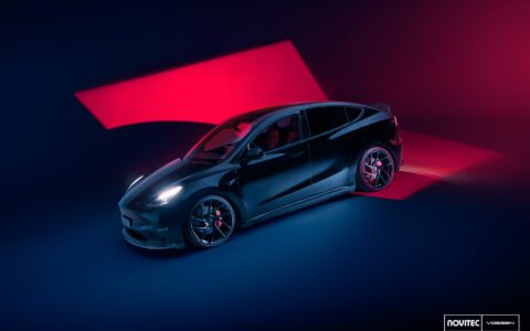 Tesla Model Y - Novitec x Vossen NV2 Wheels in Gloss Black