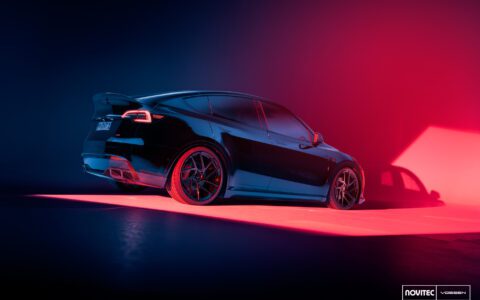 Tesla Model Y - Novitec x Vossen NV2 Wheels in Gloss Black