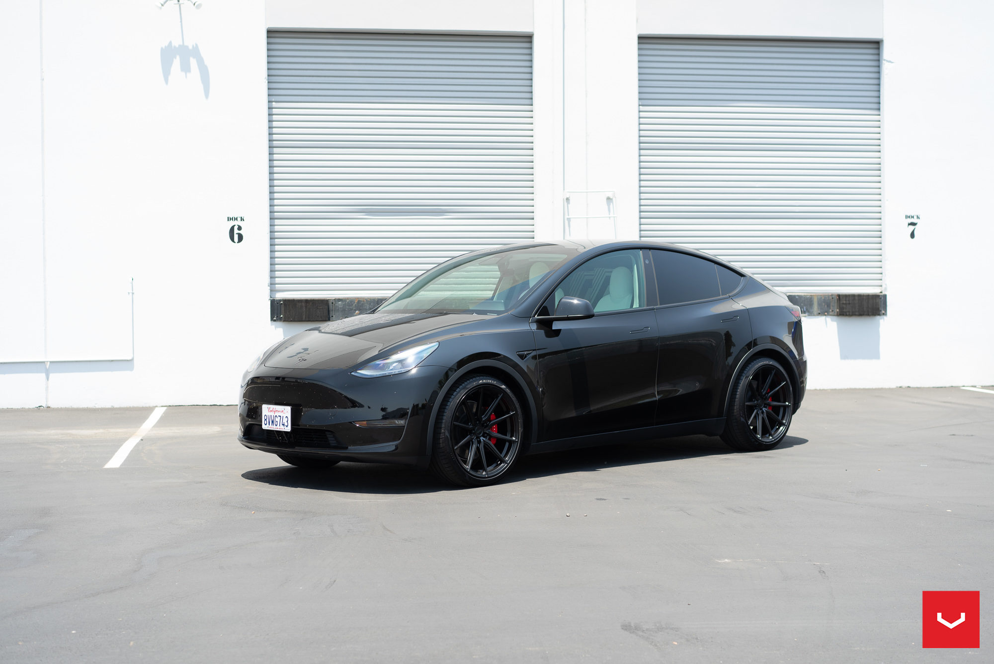 Vossen HF-3 Forged Wheels in Satin Black – Tesla Model Y