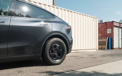 Stealth Grey Tesla Model Y UP.FIT Forged PD Wheels in Satin Black 8 Stealth Grey Tesla Model Y UP.FIT Forged PD Wheels in Satin Black