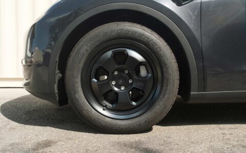 Stealth Grey Tesla Model Y UP.FIT Forged PD Wheels in Satin Black 5 Stealth Grey Tesla Model Y UP.FIT Forged PD Wheels in Satin Black