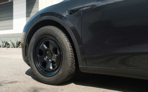 Stealth Grey Tesla Model Y UP.FIT Forged PD Wheels in Satin Black 7 Stealth Grey Tesla Model Y UP.FIT Forged PD Wheels in Satin Black