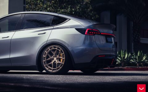 Vossen HFX-1 Wheels in Satin Bronze - Tesla Model Y