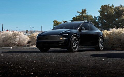 Diamond Black Tesla Model Y Long Range on 19-Inch UP Forged UP-03 Wheels in Satin Titanium 3 Diamond Black Tesla Model Y Long Range on 19-Inch UP Forged UP-03 Wheels in Satin Titanium