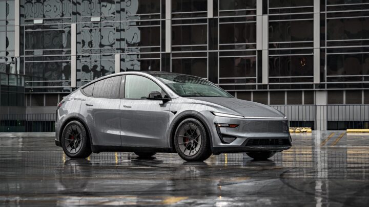 Quicksilver Tesla Model Y on 19-Inch UP Forged UP-RW Wheels