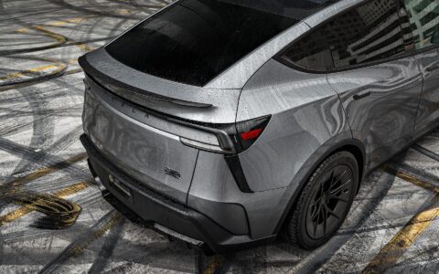 Quicksilver Tesla Model Y on 19-Inch UP Forged UP-RW Wheels