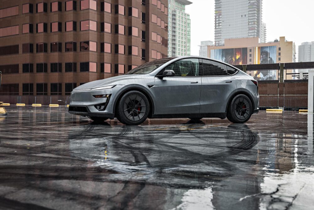 Quicksilver Tesla Model Y on 19-Inch UP Forged UP-RW Wheels