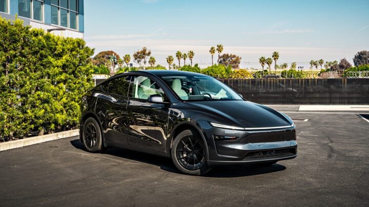 Stealth Grey Tesla Model Y on 19-Inch UP-RW FF Wheels
