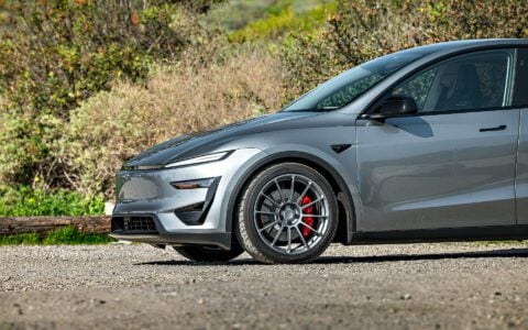 Tesla Model Y Wheel Spacers: The Easiest Way to a Flush, Planted Stance 15 Quicksilver Tesla Model Y Juniper Performance on 20-Inch UP Forged UP-03 Wheels