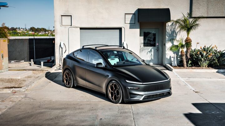 Stealth PPF Diamond Black Tesla Model Y Juniper Performance on 20-Inch UP Forged UP-05 Wheels