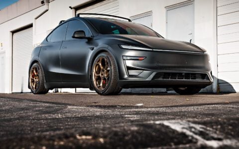 Tesla Model Y Wheel Spacers: The Easiest Way to a Flush, Planted Stance 19 Stealth PPF Diamond Black Tesla Model Y Juniper Performance on 20-Inch UP Forged UP-05 Wheels