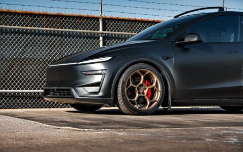 Tesla Model Y Wheel Spacers: The Easiest Way to a Flush, Planted Stance 11 Stealth PPF Diamond Black Tesla Model Y Juniper Performance on 20-Inch UP Forged UP-05 WheelsStealth PPF Diamond Black Tesla Model Y Juniper Performance on 20-Inch UP Forged UP-05 Wheels