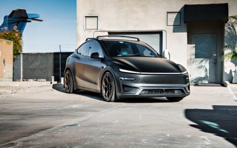 Tesla Model Y Wheel Spacers: The Easiest Way to a Flush, Planted Stance 12 Stealth PPF Diamond Black Tesla Model Y Juniper Performance on 20-Inch UP Forged UP-05 Wheels