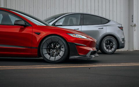 Red Rocket Tesla Model 3 Performance Highland and Model Y Juniper on UP-RW Road Warrior Wheel by Unplugged Performance 1920px (12)