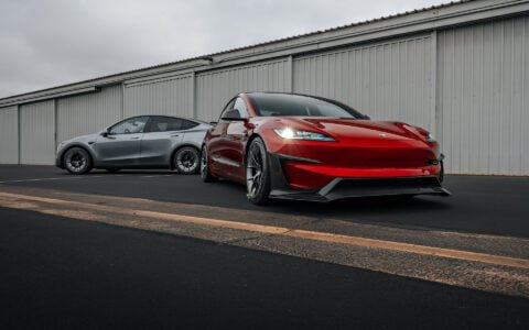Red Rocket Tesla Model 3 Performance Highland and Model Y Juniper on UP-RW Road Warrior Wheel by Unplugged Performance 1920px (13)