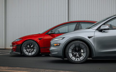 Red Rocket Tesla Model 3 Performance Highland and Model Y Juniper on UP-RW Road Warrior Wheel by Unplugged Performance 1920px (7)